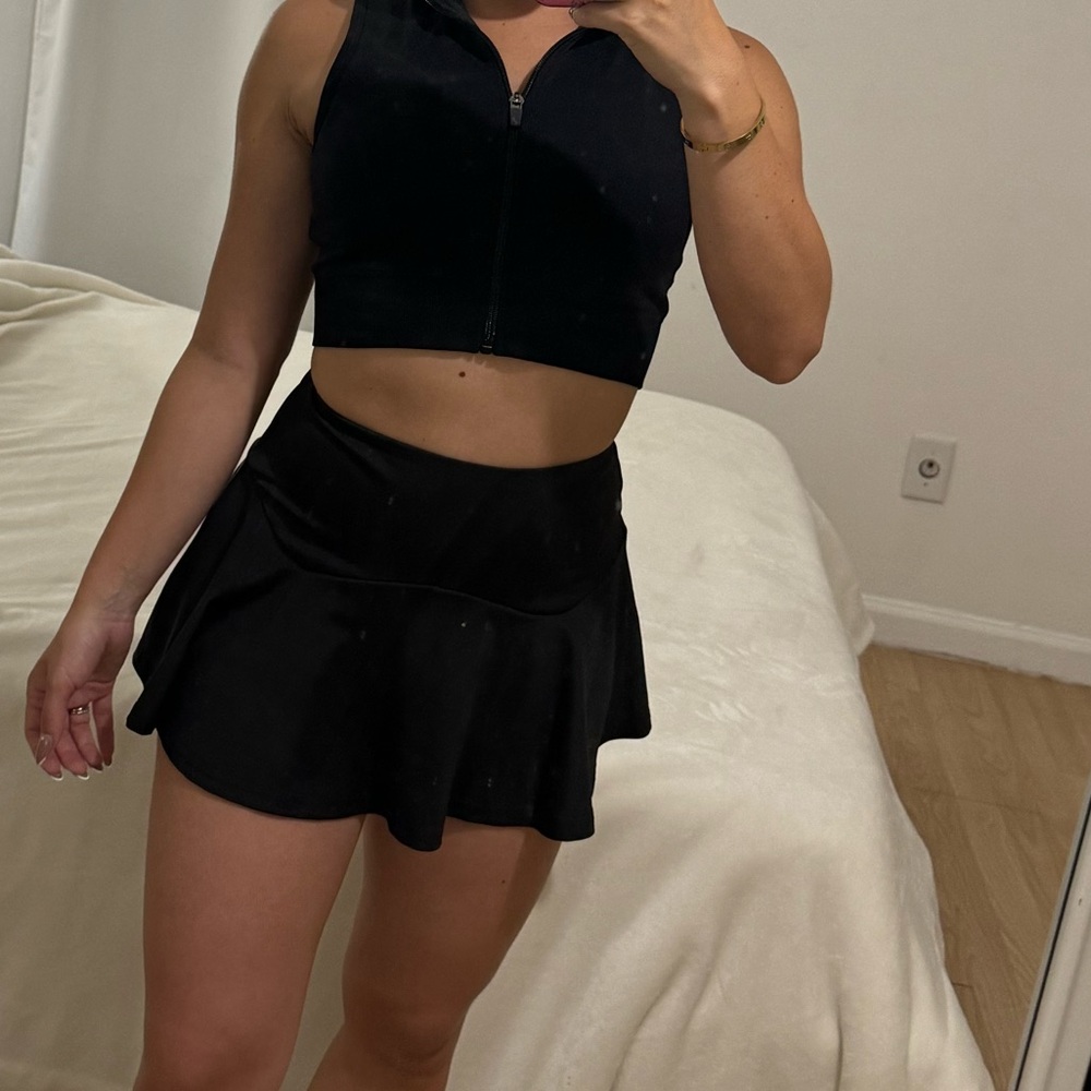 Beautiful black tennis skirt